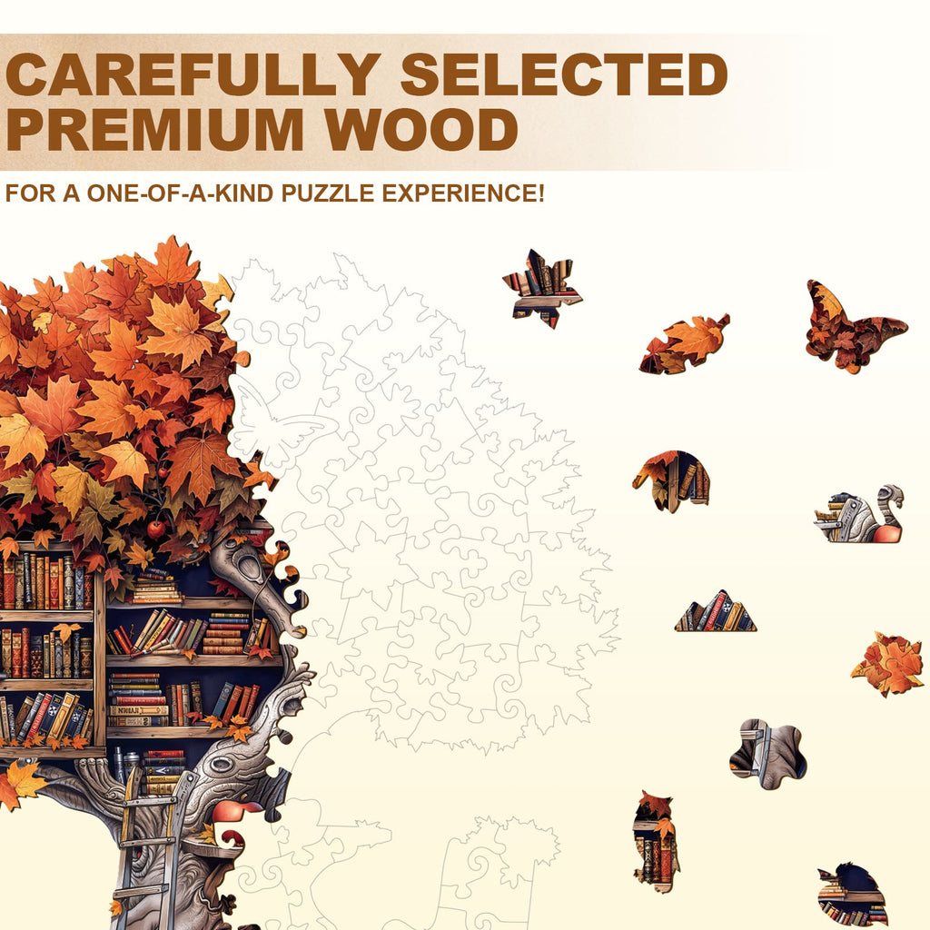 Tree Library  Wooden Jigsaw Puzzle