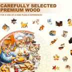 Cat's Kitchen Wooden Jigsaw Puzzle