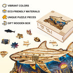 Woodcarved Shark Wooden Jigsaw Puzzle