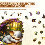 Dream Elephant Wooden Jigsaw Puzzle