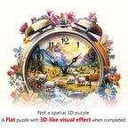 Prairie Clock Wooden Jigsaw Puzzle