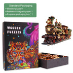 Christmas Mechanical Train-1 Wooden Jigsaw Puzzle