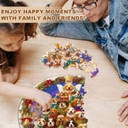 Christmas Puppy Wooden Jigsaw Puzzle
