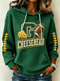 Women'S Football Sports Casual Hooded