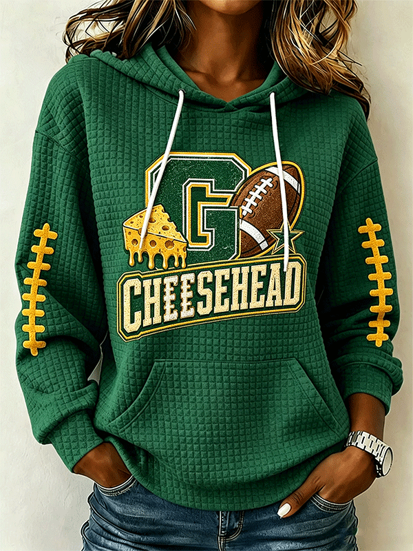 Women'S Football Sports Casual Hooded