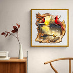 Sunset Lake Wooden Jigsaw Puzzle