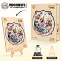 Cat Tea Time Wooden Jigsaw Puzzle