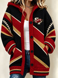 Women's American football Knitted Cardigan