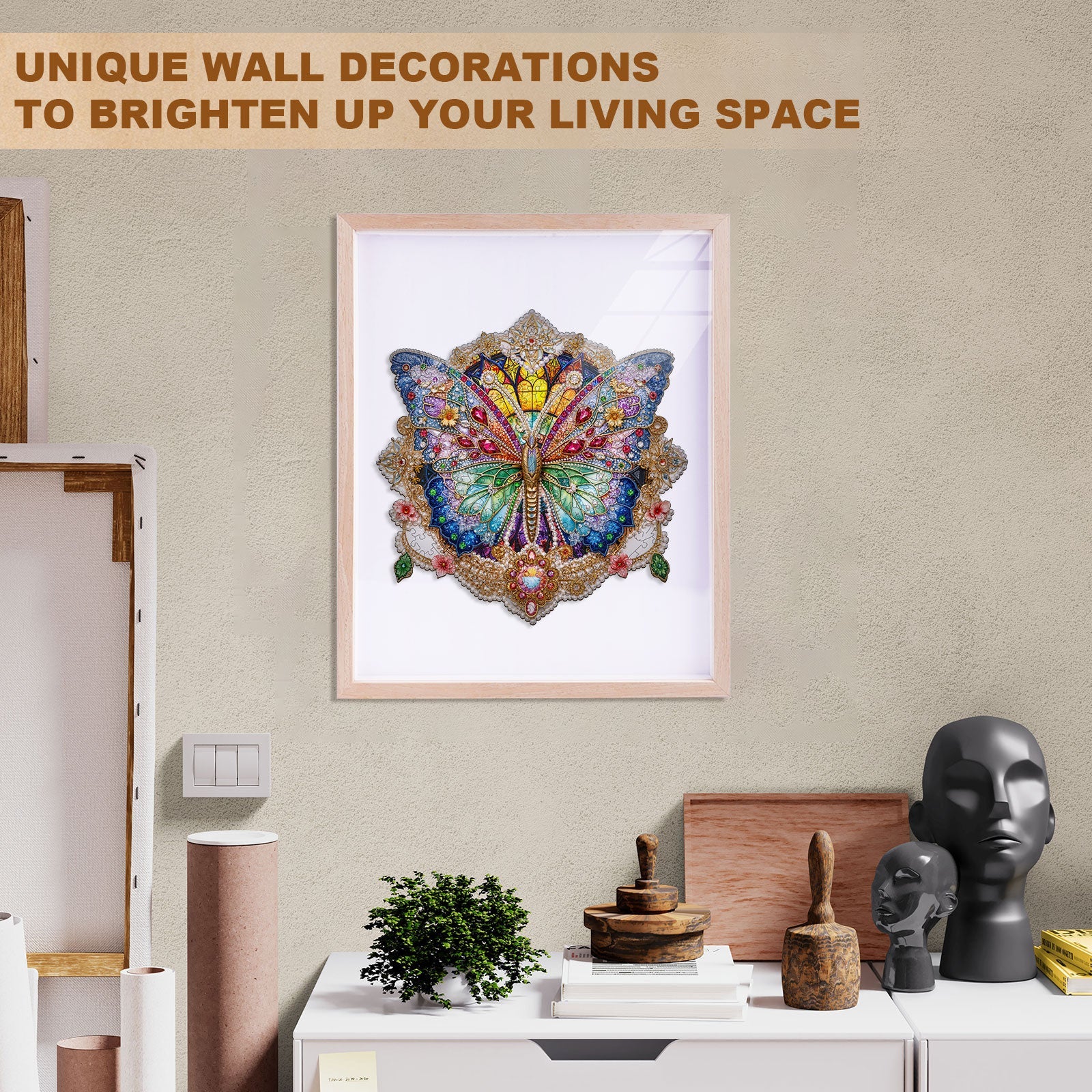 Gem Butterfly Wooden Jigsaw Puzzle
