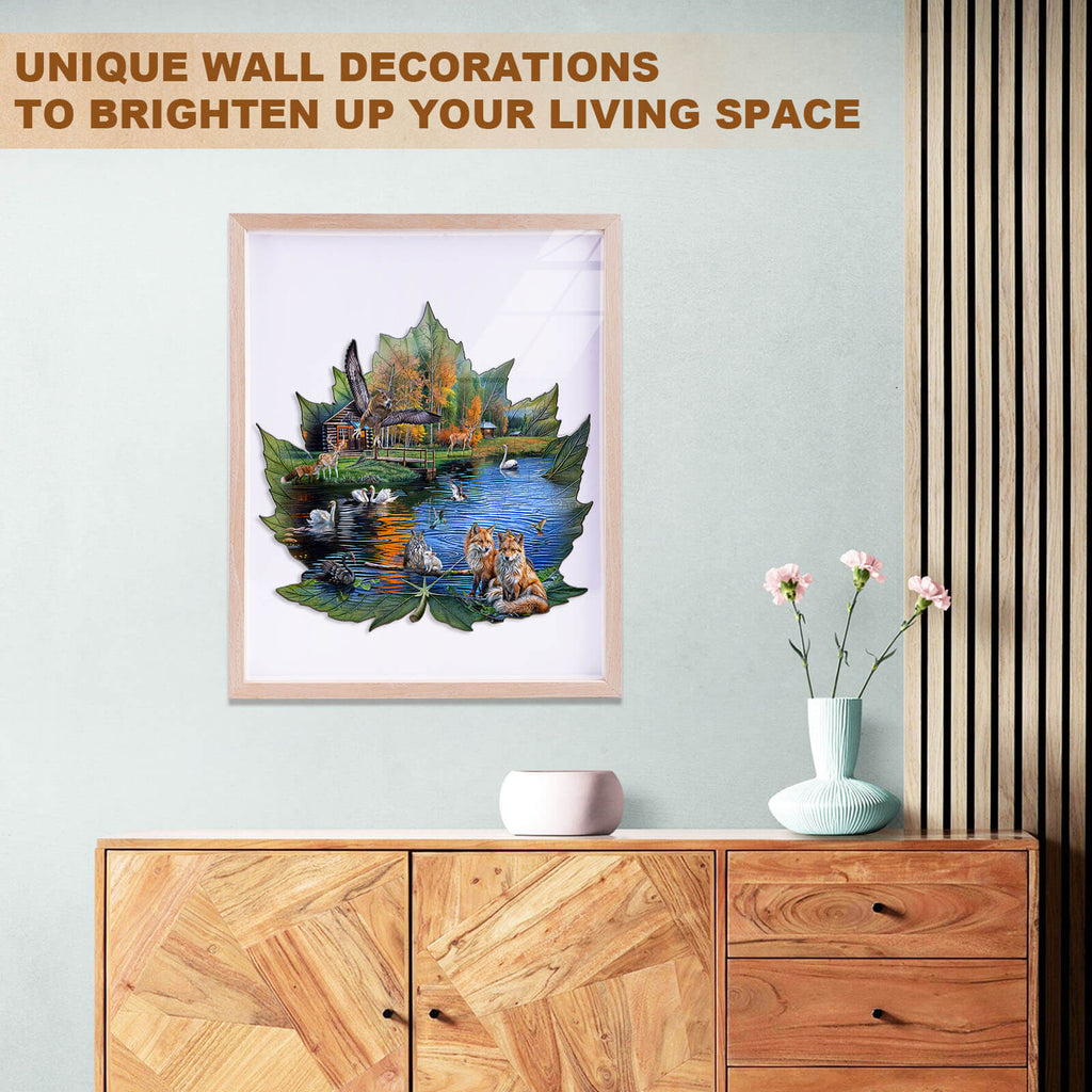 Night Lake Wooden Jigsaw Puzzle