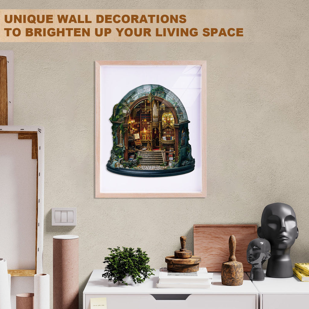 Enchanted Library Wooden Jigsaw Puzzle