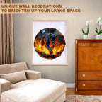 Flame Panther Wooden Jigsaw Puzzle
