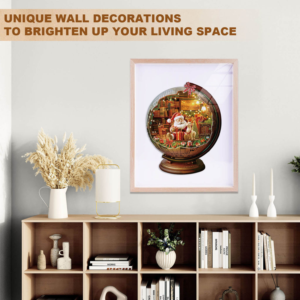 Christmas globe Wooden Jigsaw Puzzle