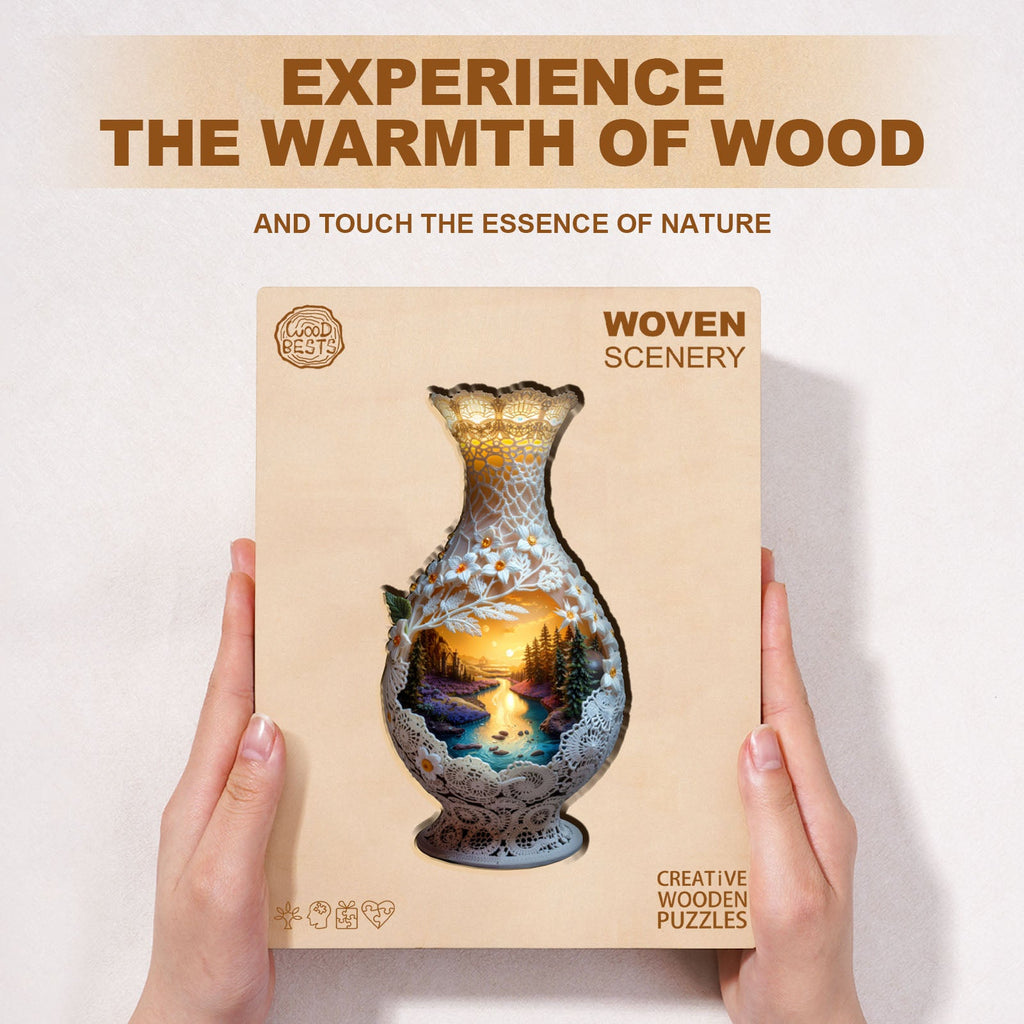 Woven Scenery Wooden Jigsaw Puzzle