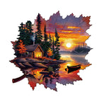 Autumn scenery Wooden Jigsaw Puzzle