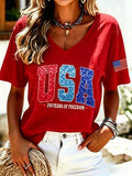 Women's 250 Years Printed Short Sleeve T-shirt