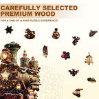 Christmas Mechanical Train-1 Wooden Jigsaw Puzzle