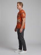 Men's Denver Broncos Football Plaid Pattern Printed T-shirt