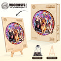 Dog Roller Coaster Wooden Jigsaw Puzzle