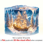 Frozen Pirate Ship Wooden Jigsaw Puzzle