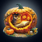 Halloween Pumpkin Owl Wooden Jigsaw Puzzle
