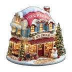 Christmas ice cream Wooden Jigsaw Puzzle