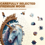 Unicorn Mirror Wooden Jigsaw Puzzle