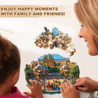 Barcelona Plaza Wooden Jigsaw Puzzle