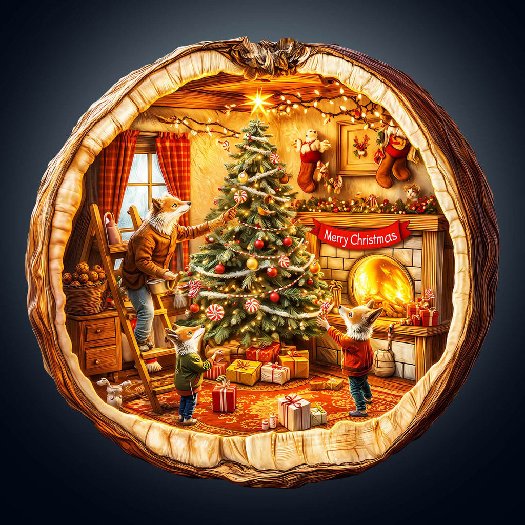 Fox House Wooden Jigsaw Puzzle