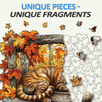 Resting Cat Wooden Jigsaw Puzzle