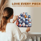 Blue and white porcelain Wooden Jigsaw Puzzle