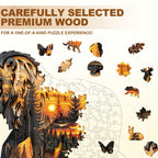 Woodcarving Lion Wooden Jigsaw Puzzle