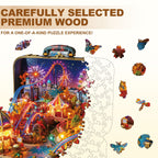 Neon Playground Wooden Jigsaw Puzzle