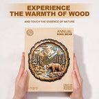 Annual ring Bear Wooden Jigsaw Puzzle