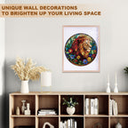 Stained Glass Lion Wooden Jigsaw Puzzle