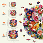 Woven Butterfly Wooden Jigsaw Puzzle