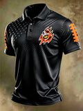 Men'S Retro Football Polo Shirt