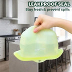 Reusable Silicone Food Storage Bags, 4 Cup Stand Up Leakproof for Freezer Microwave, Lunch Leftovers Meal Prep