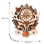 Reindeer– DIY Wooden Clock, 3D Puzzle Craft Kit