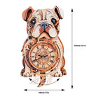 Bulldog – DIY Wooden Clock, 3D Puzzle Craft Kit