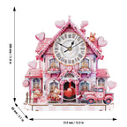 Sweetheart Cottage – DIY Wooden Clock, 3D Puzzle Craft Kit