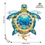 Sea Turtle – Hourly Chime DIY Wooden Clock, 3D Puzzle Craft Kit
