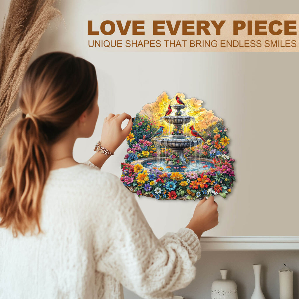 Songbird’s Garden Wooden Jigsaw Puzzle