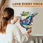 Sea Of Whales Wooden Jigsaw Puzzle