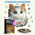 Jewelry Kitten Wooden Jigsaw Puzzle