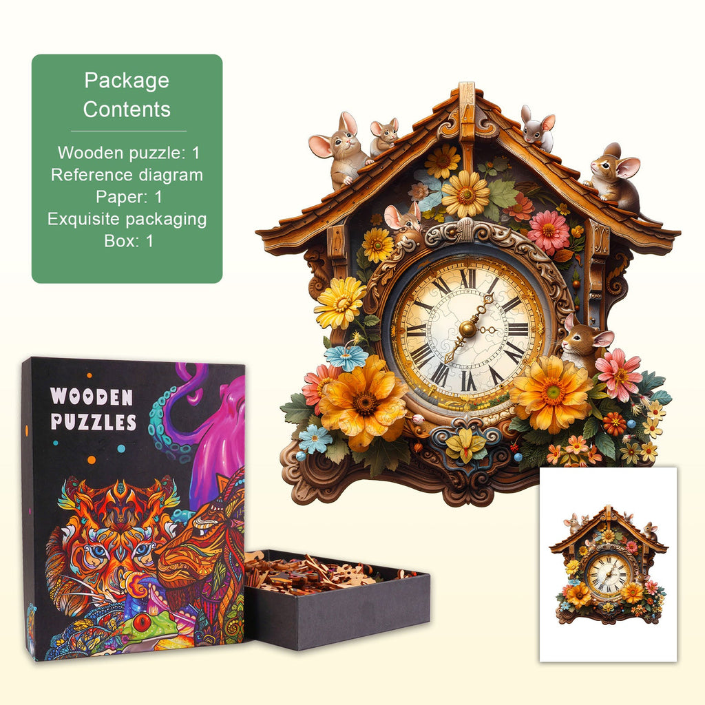 Nature’s Clockwork Wooden Jigsaw Puzzle