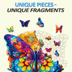 Mandala Butterfly 3 Wooden Jigsaw Puzzle