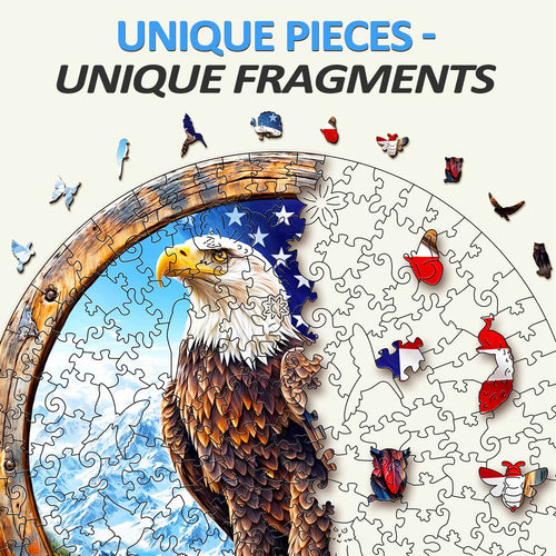 Bald Eagle Wooden Jigsaw Puzzle