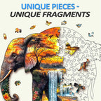 African elephant Wooden Jigsaw Puzzle