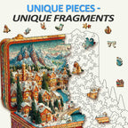 Suitcase Scenery-Christmas Wooden Jigsaw Puzzle